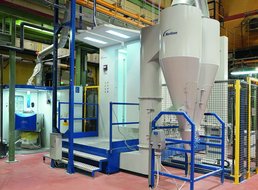 Die „ColorMax3“ Schnellfarbwechselkabine, das „Spectrum HD“-Pulverzentrum und das Encore HD Sprüh-System bilden das leistungsstarke Farbwechselsystem, das BSH Electrodomésticos España in seinen technischen Spezifikationen festgelegt hat.