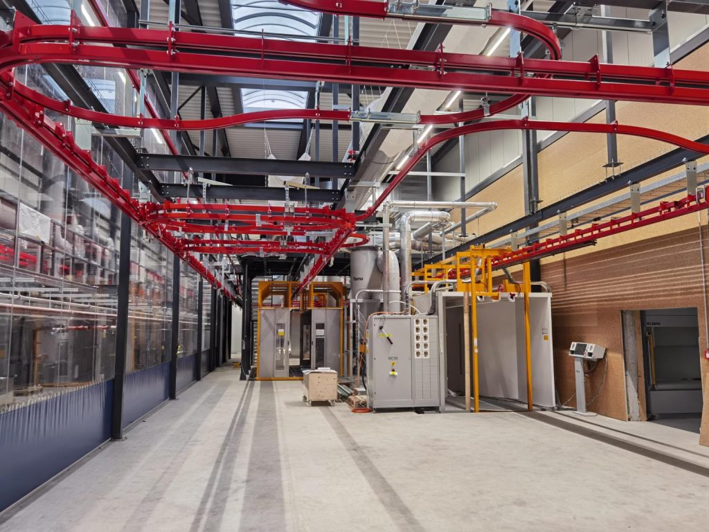 Blick in die Produktionshalle