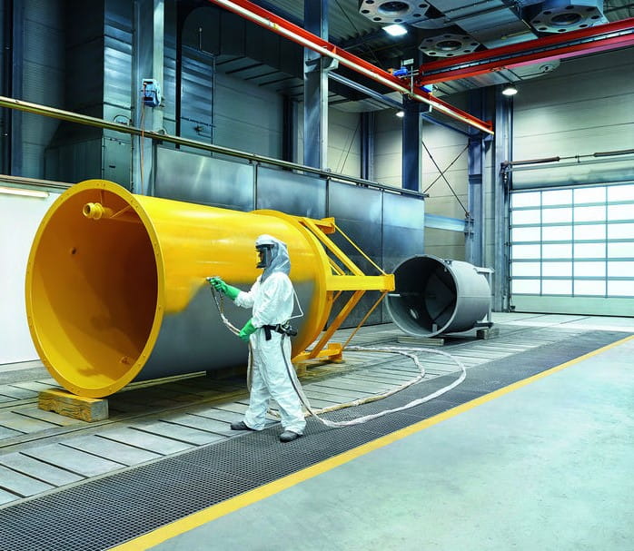 Mit der "Pasquick"-Technologie lassen sich u.a. Stahlkonstruktionen vor Korrosion schützen. Foto: Covestro AG