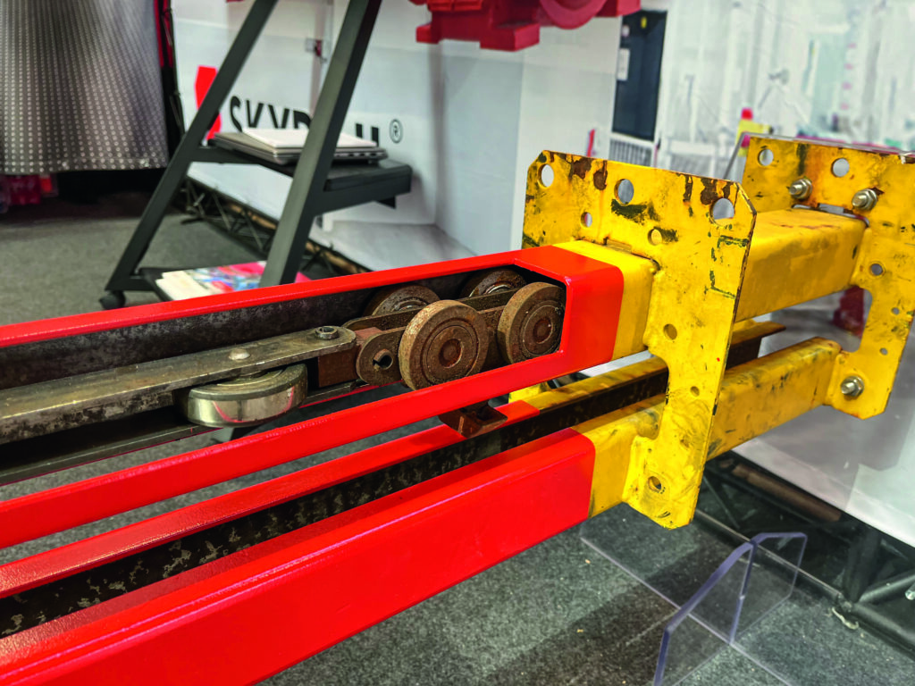 Bauteil einer P&F-Anlage als Muster für eine Überholung