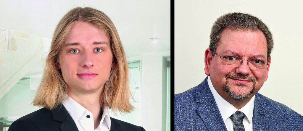 Porträtfotos von P. Mader und G. Rohloff