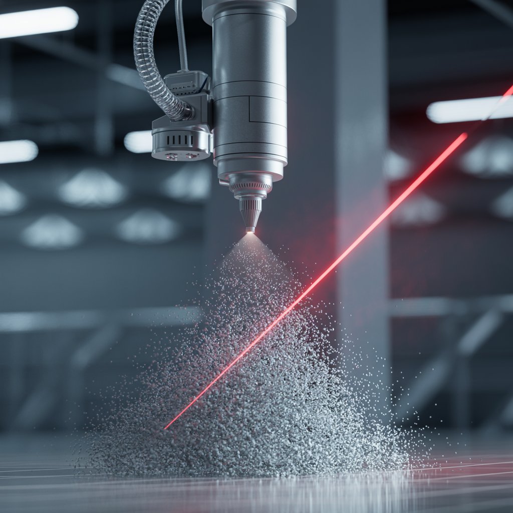 Laserstrahl misst ein Spritzbild