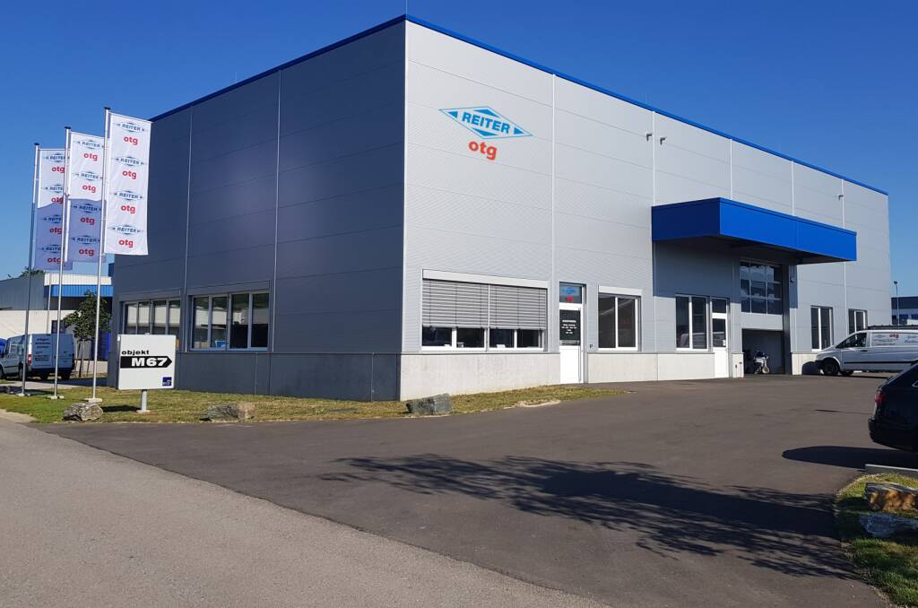 Blick auf das Gebäude von Reiter otg Oberflächentechnik