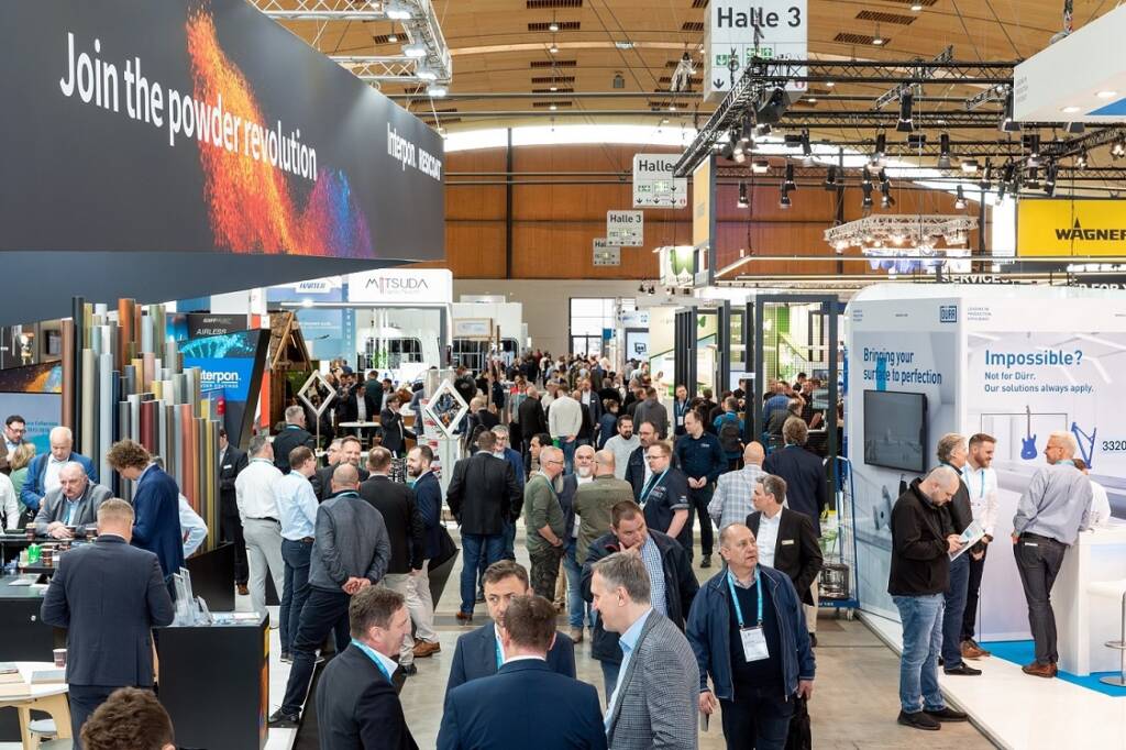PaintExpo 2024; Blick in eine Messehalle