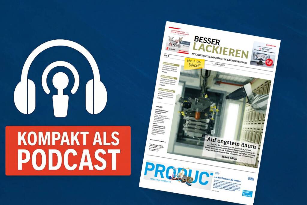 Kompakter Podcast für Oberflächentechnik und Lackieren. Hochwertig und neutral.