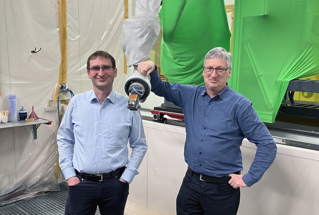 Foto mit Dr. Stenzel und Dr. Lukasczyk