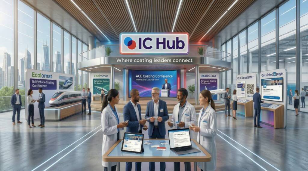Der industrial Coating Hub (IC Hub) ist das wichtigste Netzwerk für die internationale Lackiertechnik.